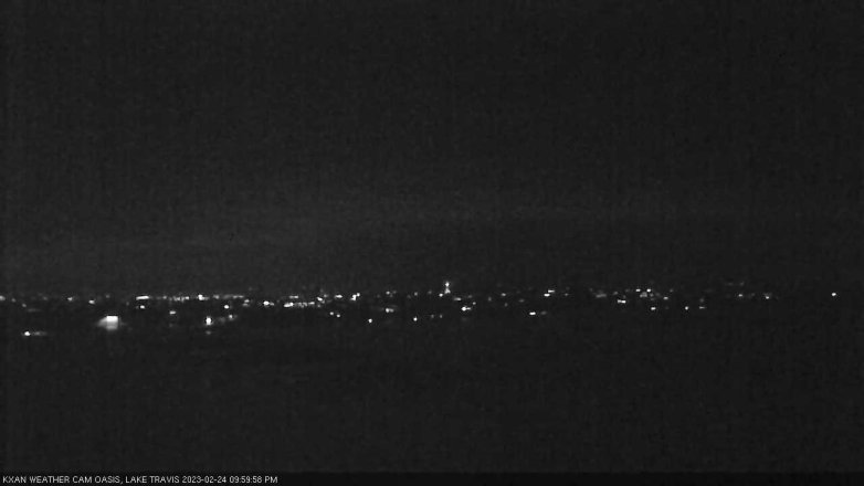 Lake Travis webcam, February 24, 2023 10:00 PM CT
