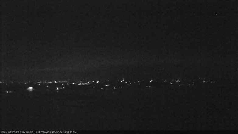 Lake Travis webcam, February 24, 2023 11:00 PM CT