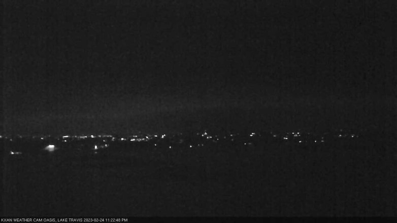 Lake Travis webcam, February 24, 2023 11:25 PM CT