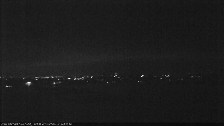 Lake Travis webcam, February 24, 2023 11:45 PM CT