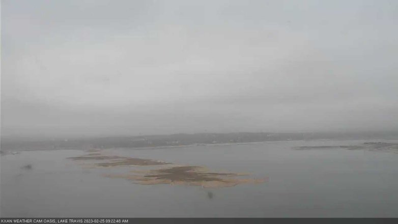 Lake Travis webcam, February 25, 2023 9:25 AM CT