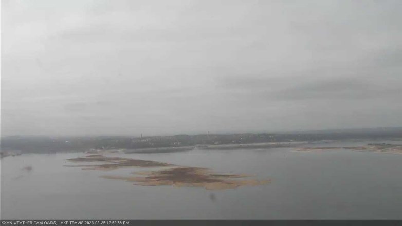 Lake Travis webcam, February 25, 2023 1:00 PM CT