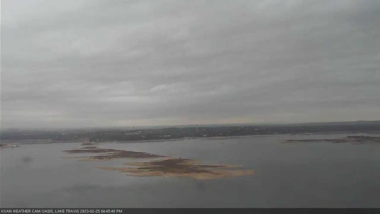 Lake Travis webcam, February 25, 2023 4:45 PM CT