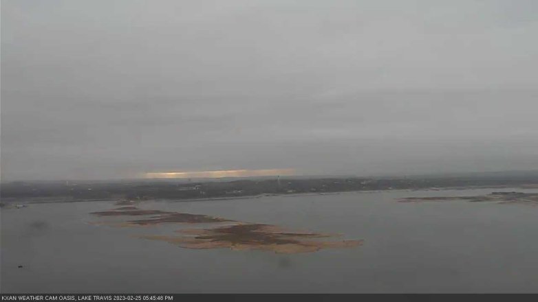 Lake Travis webcam, February 25, 2023 5:45 PM CT