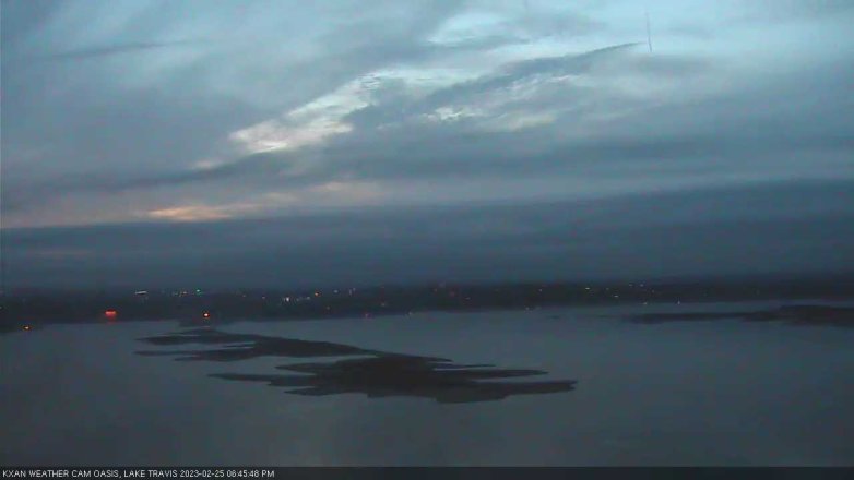 Lake Travis webcam, February 25, 2023 6:45 PM CT