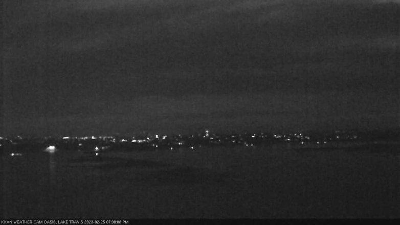 Lake Travis webcam, February 25, 2023 7:00 PM CT