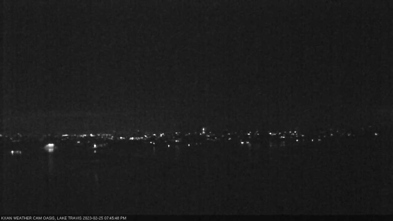 Lake Travis webcam, February 25, 2023 7:45 PM CT