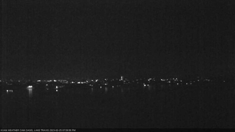 Lake Travis webcam, February 25, 2023 8:00 PM CT