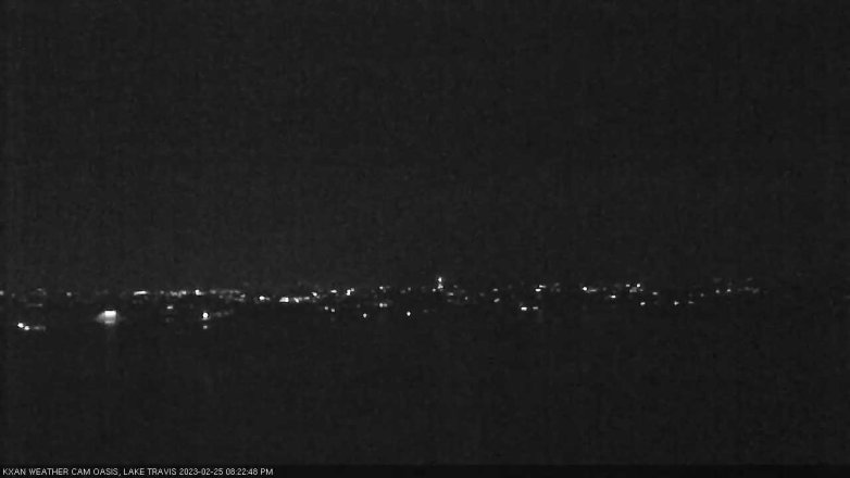 Lake Travis webcam, February 25, 2023 8:25 PM CT