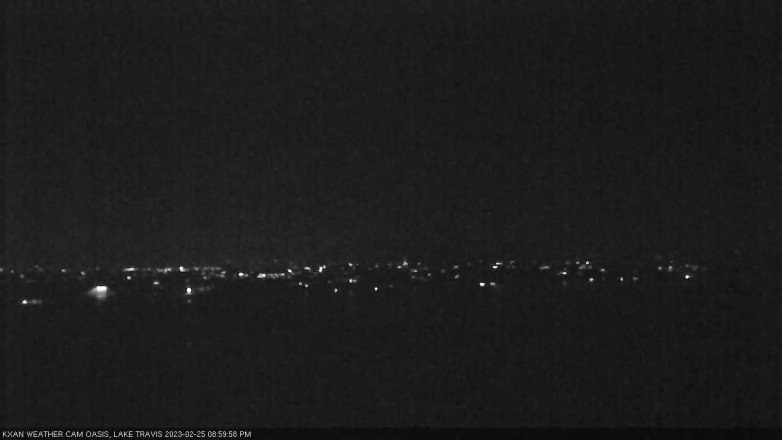 Lake Travis webcam, February 25, 2023 9:00 PM CT