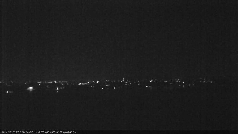 Lake Travis webcam, February 25, 2023 9:45 PM CT