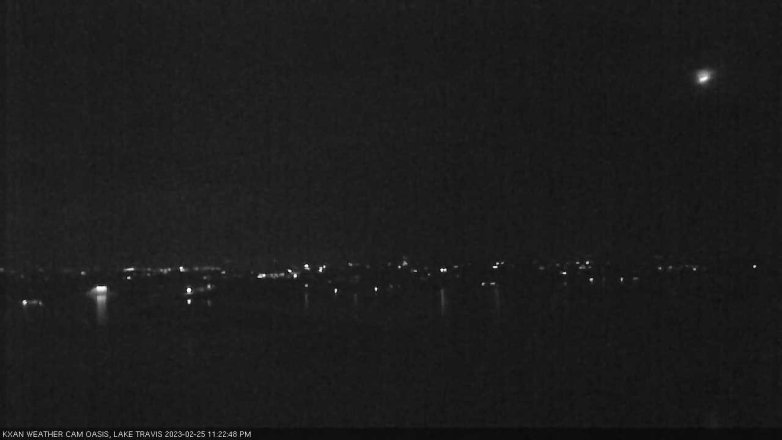 Lake Travis webcam, February 25, 2023 11:25 PM CT