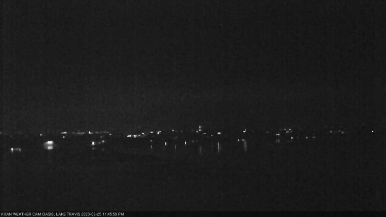 Lake Travis webcam, February 25, 2023 11:45 PM CT