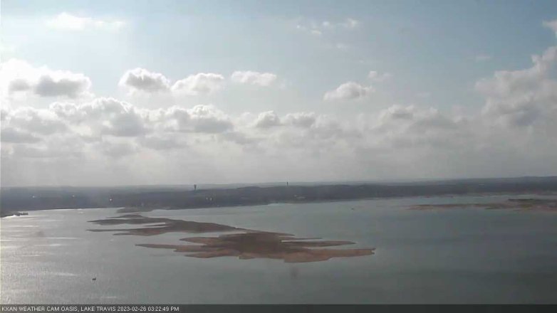 Lake Travis webcam, February 26, 2023 3:25 PM CT