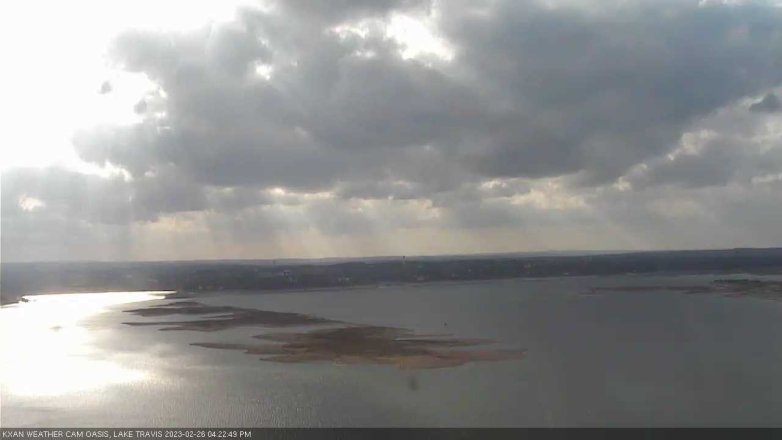 Lake Travis webcam, February 26, 2023 4:25 PM CT