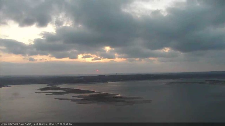 Lake Travis webcam, February 26, 2023 6:25 PM CT