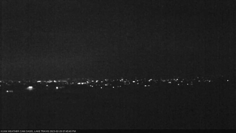 Lake Travis webcam, February 26, 2023 7:45 PM CT