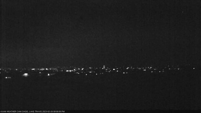 Lake Travis webcam, February 26, 2023 8:00 PM CT