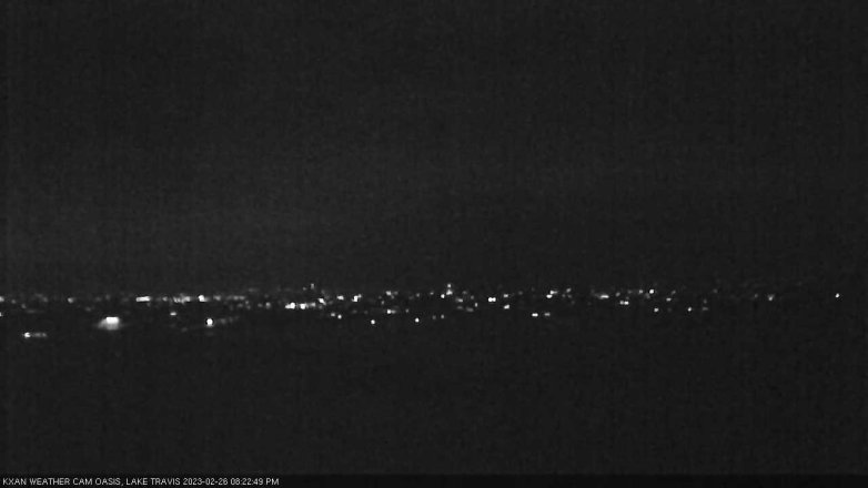Lake Travis webcam, February 26, 2023 8:25 PM CT