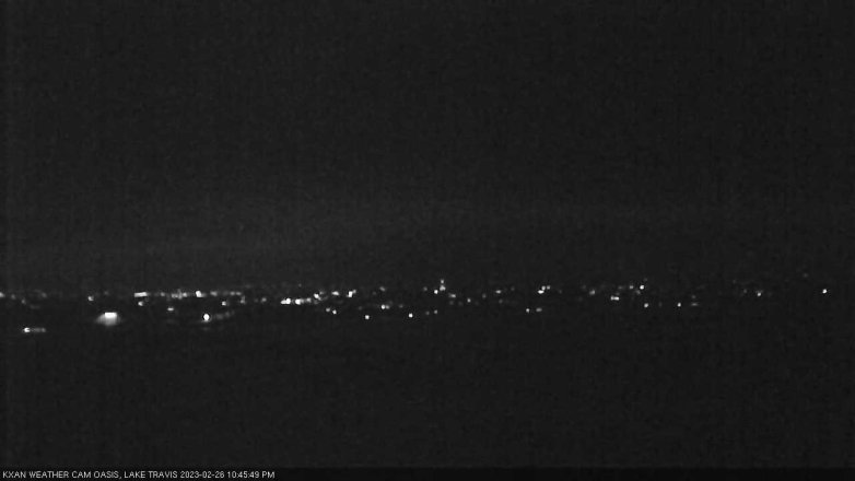 Lake Travis webcam, February 26, 2023 10:45 PM CT