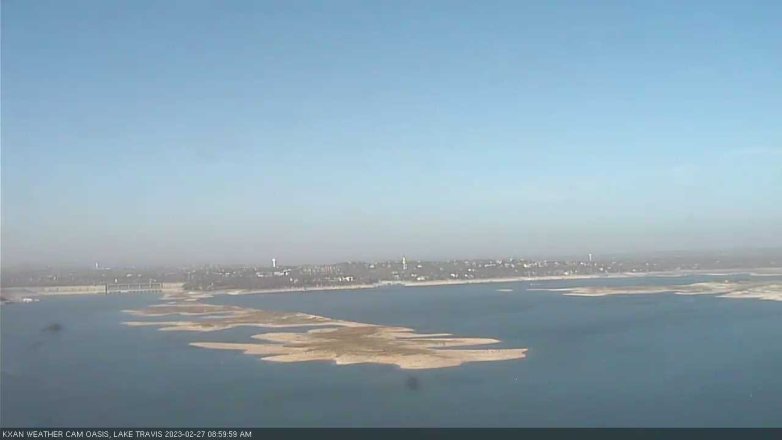 Lake Travis webcam, February 27, 2023 9:00 AM CT