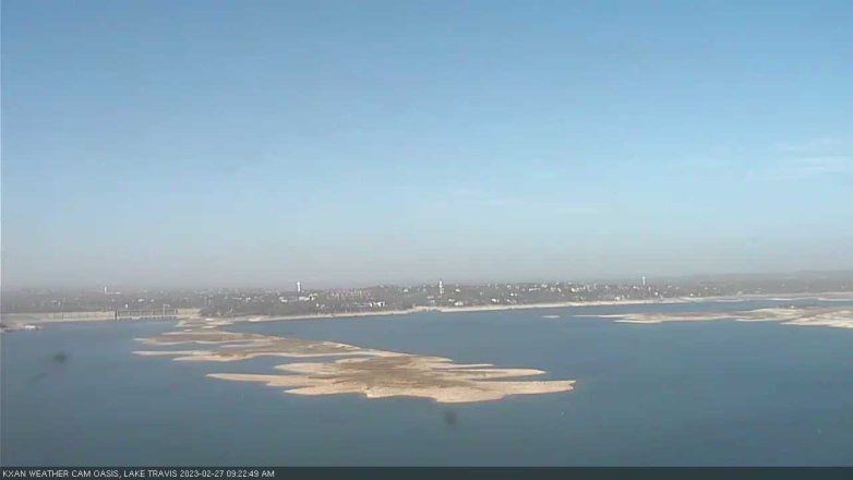 Lake Travis webcam, February 27, 2023 9:25 AM CT