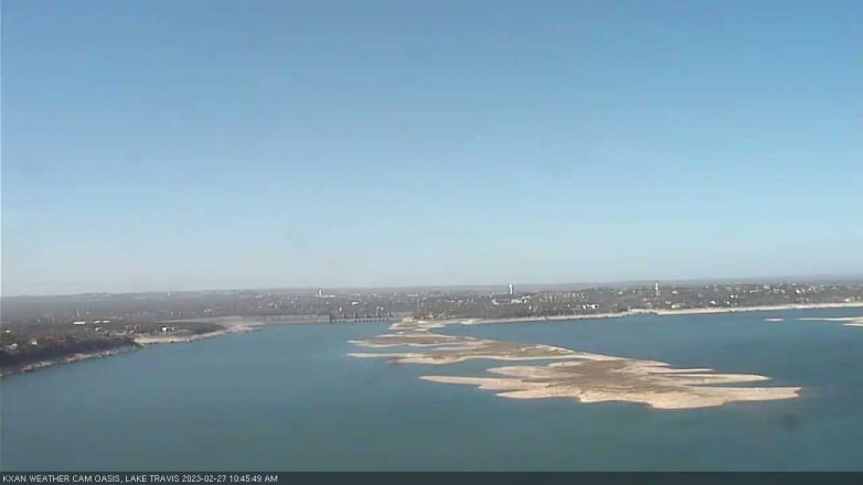 Lake Travis webcam, February 27, 2023 10:45 AM CT