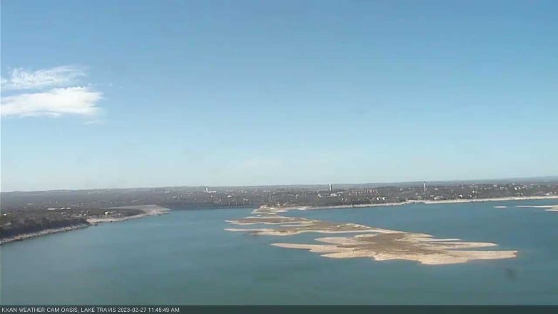 Lake Travis webcam, February 27, 2023 11:45 AM CT