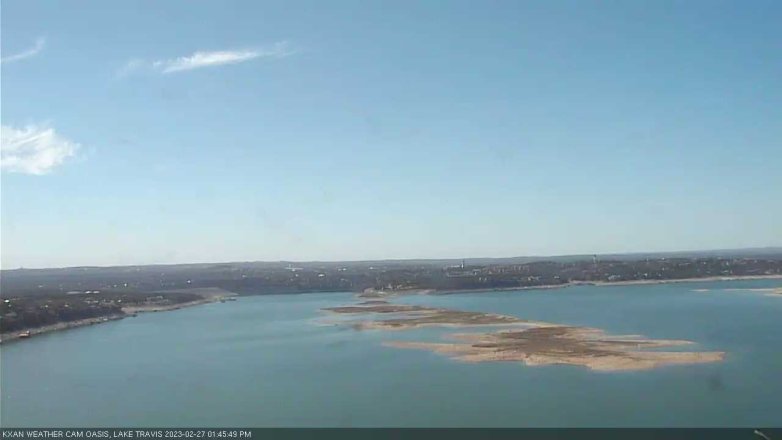 Lake Travis webcam, February 27, 2023 1:45 PM CT