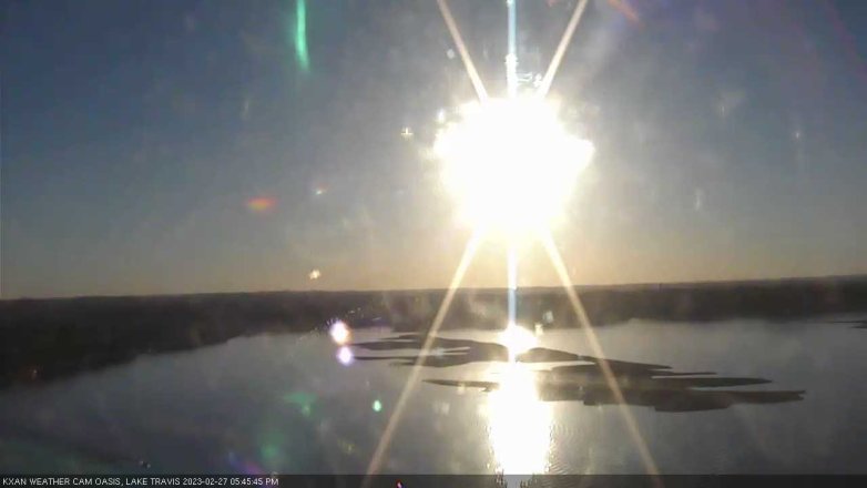 Lake Travis webcam, February 27, 2023 5:45 PM CT