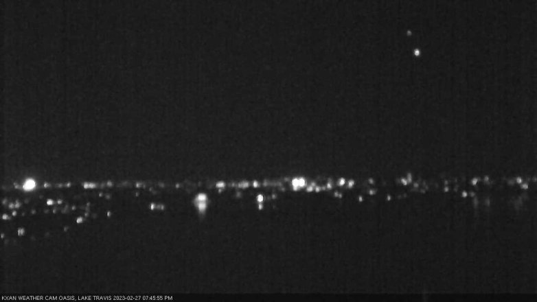 Lake Travis webcam, February 27, 2023 7:45 PM CT