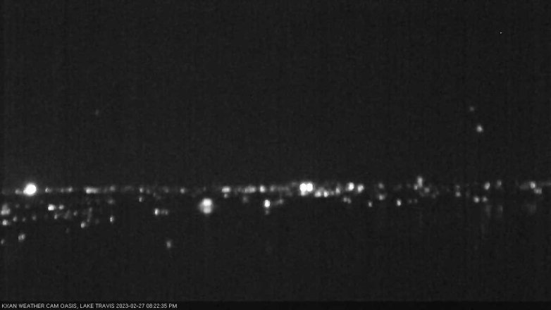 Lake Travis webcam, February 27, 2023 8:25 PM CT