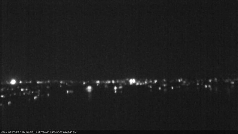 Lake Travis webcam, February 27, 2023 8:45 PM CT