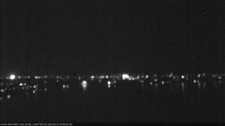 Lake Travis webcam, February 27, 2023 9:00 PM CT