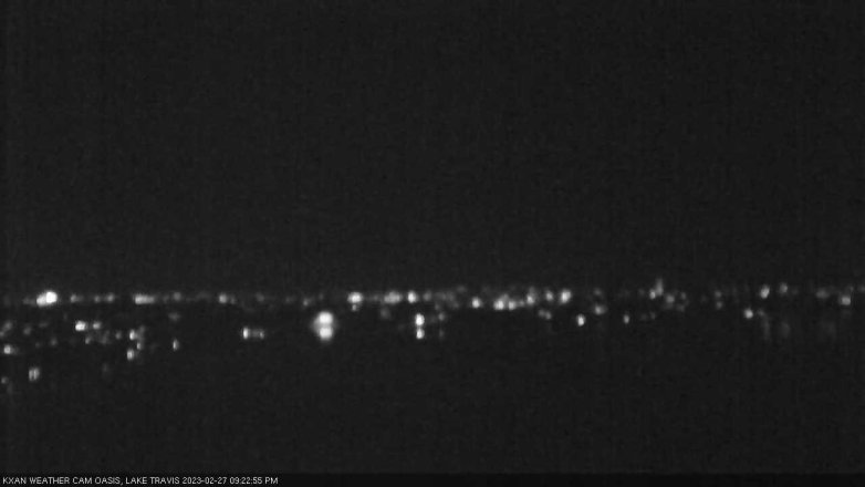Lake Travis webcam, February 27, 2023 9:25 PM CT