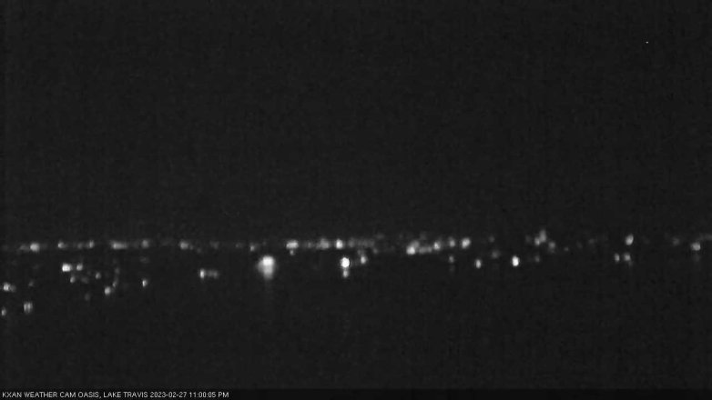 Lake Travis webcam, February 27, 2023 11:00 PM CT