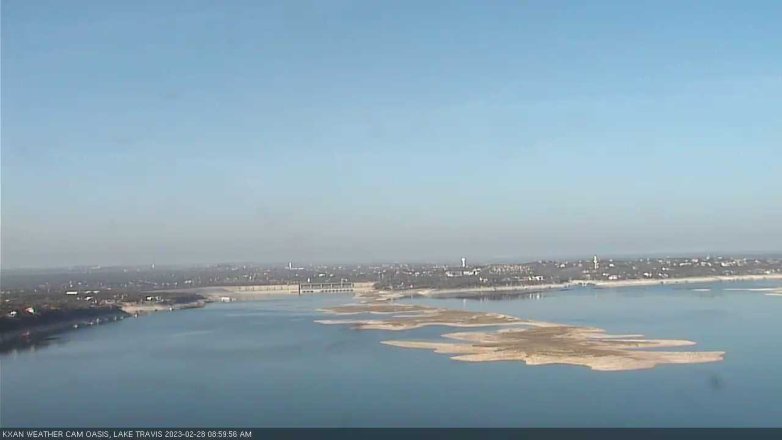 Lake Travis webcam, February 28, 2023 9:00 AM CT