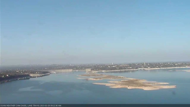 Lake Travis webcam, February 28, 2023 9:25 AM CT