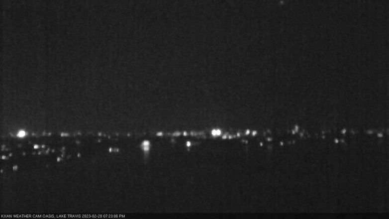 Lake Travis webcam, February 28, 2023 7:25 PM CT