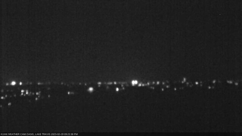Lake Travis webcam, February 28, 2023 9:25 PM CT