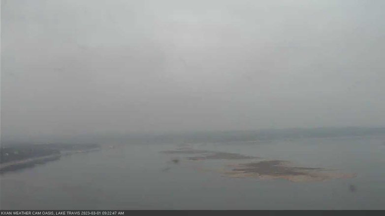 Lake Travis webcam, March 1, 2023 9:25 AM CT
