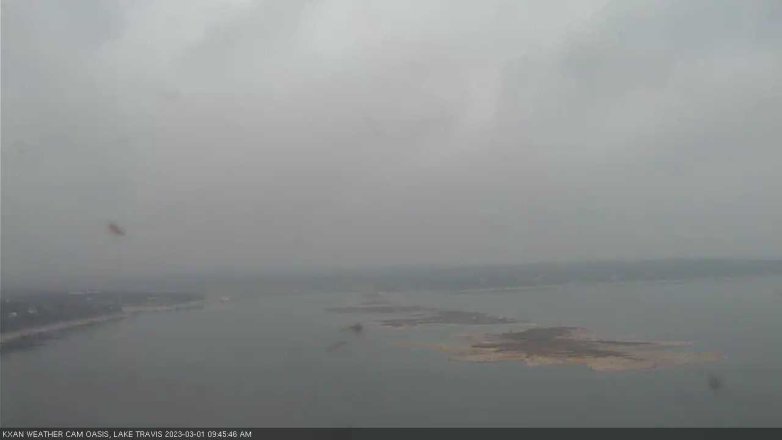 Lake Travis webcam, March 1, 2023 9:45 AM CT