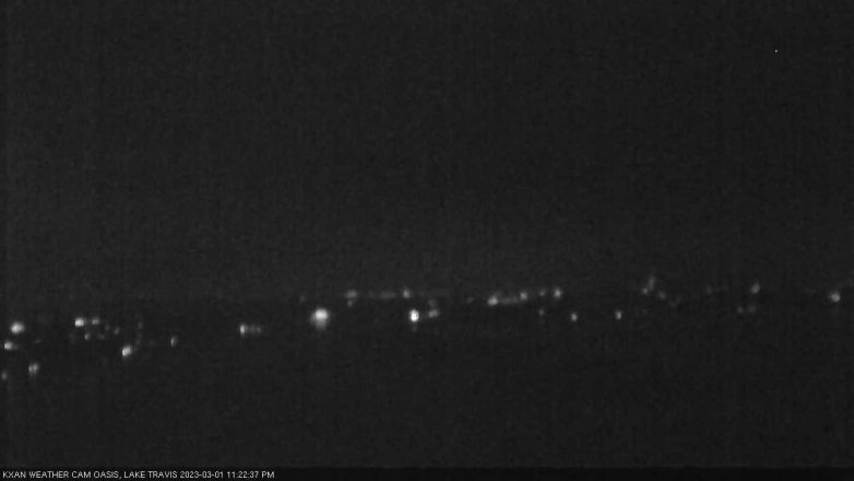 Lake Travis webcam, March 1, 2023 11:25 PM CT