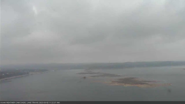 Lake Travis webcam, March 2, 2023 11:25 AM CT