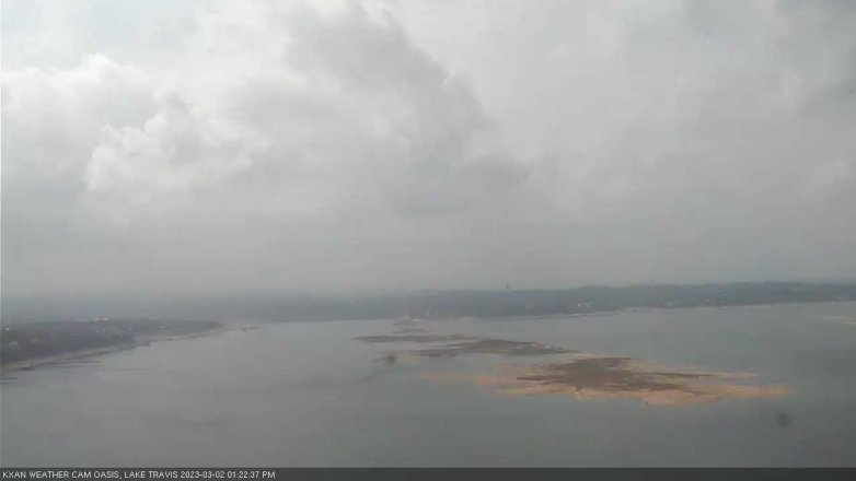 Lake Travis webcam, March 2, 2023 1:25 PM CT