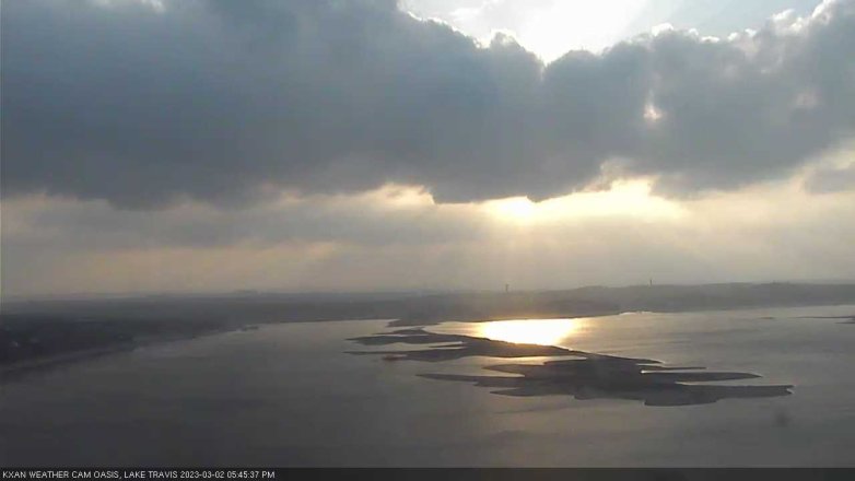 Lake Travis webcam, March 2, 2023 5:45 PM CT