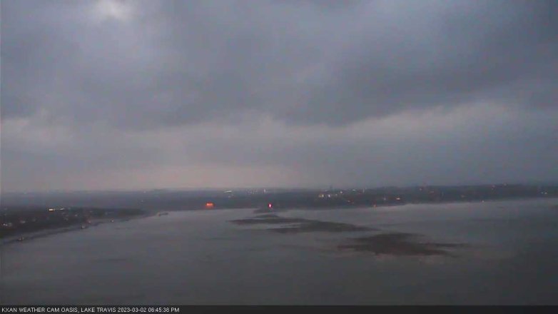 Lake Travis webcam, March 2, 2023 6:45 PM CT
