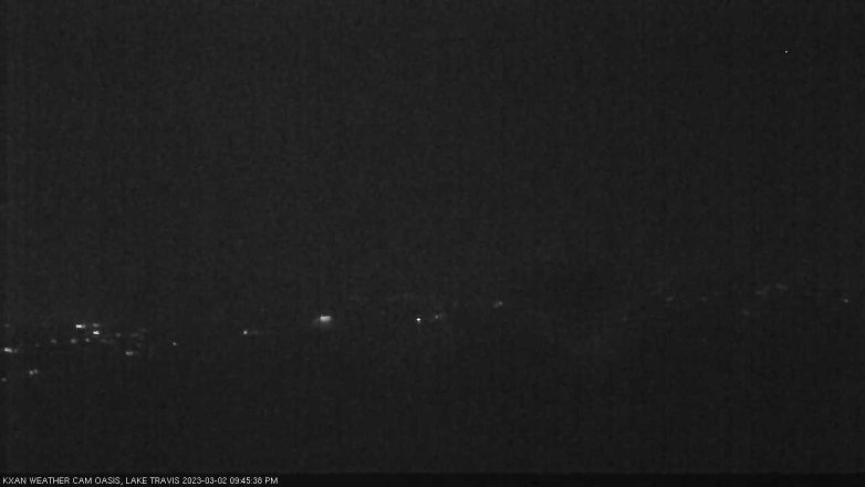 Lake Travis webcam, March 2, 2023 9:45 PM CT
