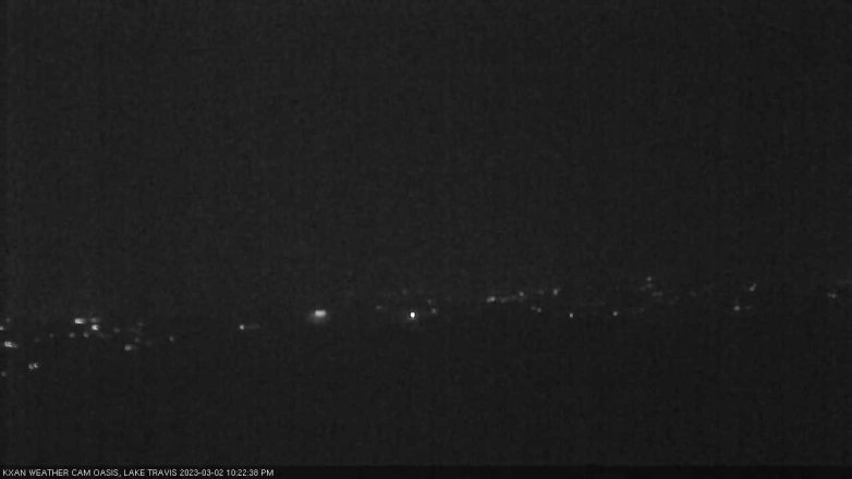 Lake Travis webcam, March 2, 2023 10:25 PM CT
