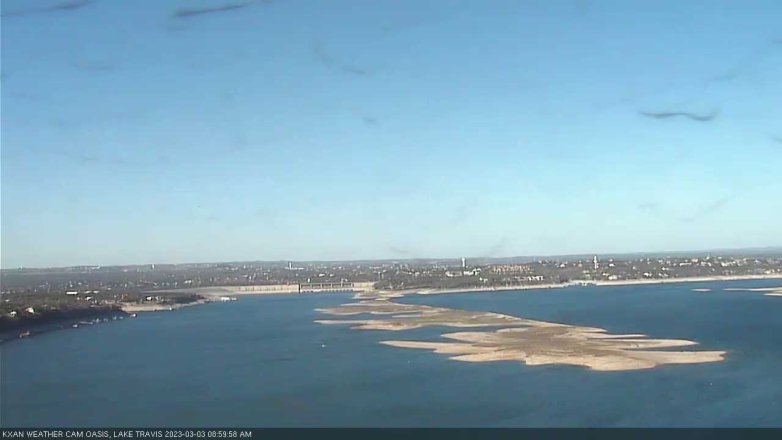 Lake Travis webcam, March 3, 2023 9:00 AM CT